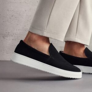 Alternative view of Prins - Black Suede Old Money Loafers