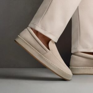 Alternative view of Prins - Beige  Suede Old Money Loafers